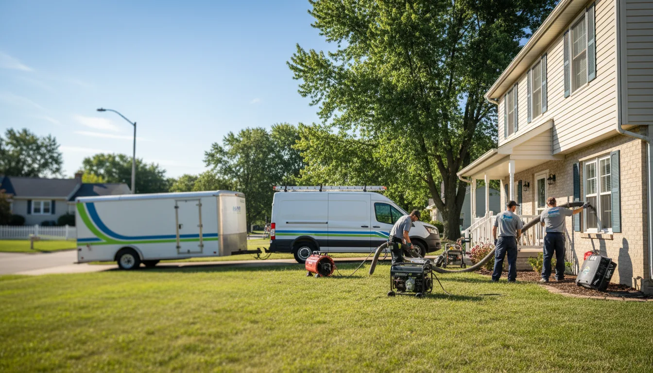Flooded Basement Restoration And Cleanup With Repair in Logan, IL near me